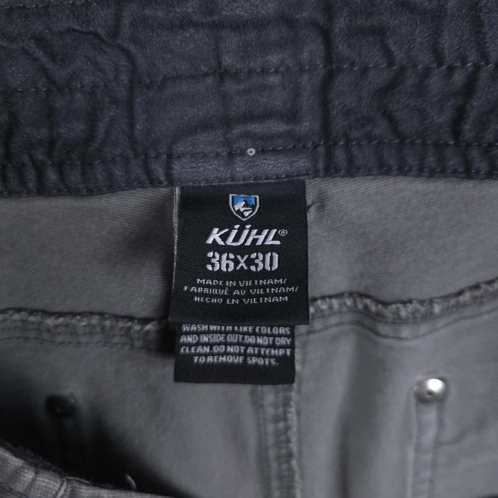 Kuhl Kanvus Jeans Mens 36x30‎ (Fits 34x28.5) Gravel Gray Outdoor Pants 5114